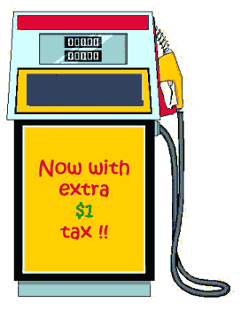 gas tax = $1/gallon