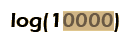 log(10000)