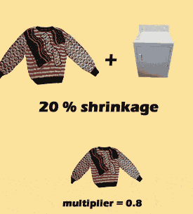 shrinking sweater