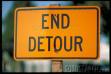 end detour sign