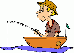 man fishing