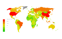 GHG emissions per country