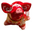 Red piggy bank