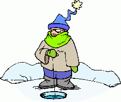 man ice-fishing
